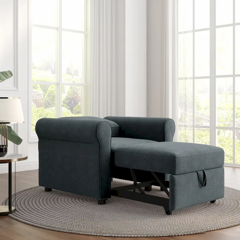 3-in-1 Sofa Bed Chair Convertible Sleeper Chair Bed
