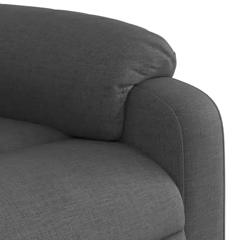 vidaXL Massage Recliner Chair Polyester, Metal, Plywood Single