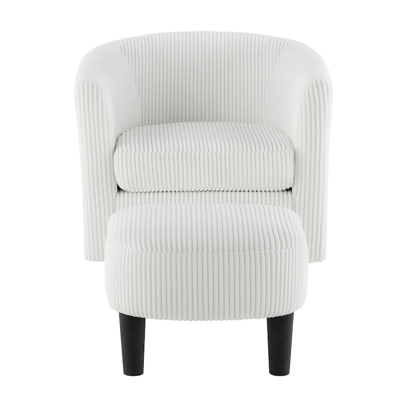 26.38 Swivel Arm Chair with Ottoman