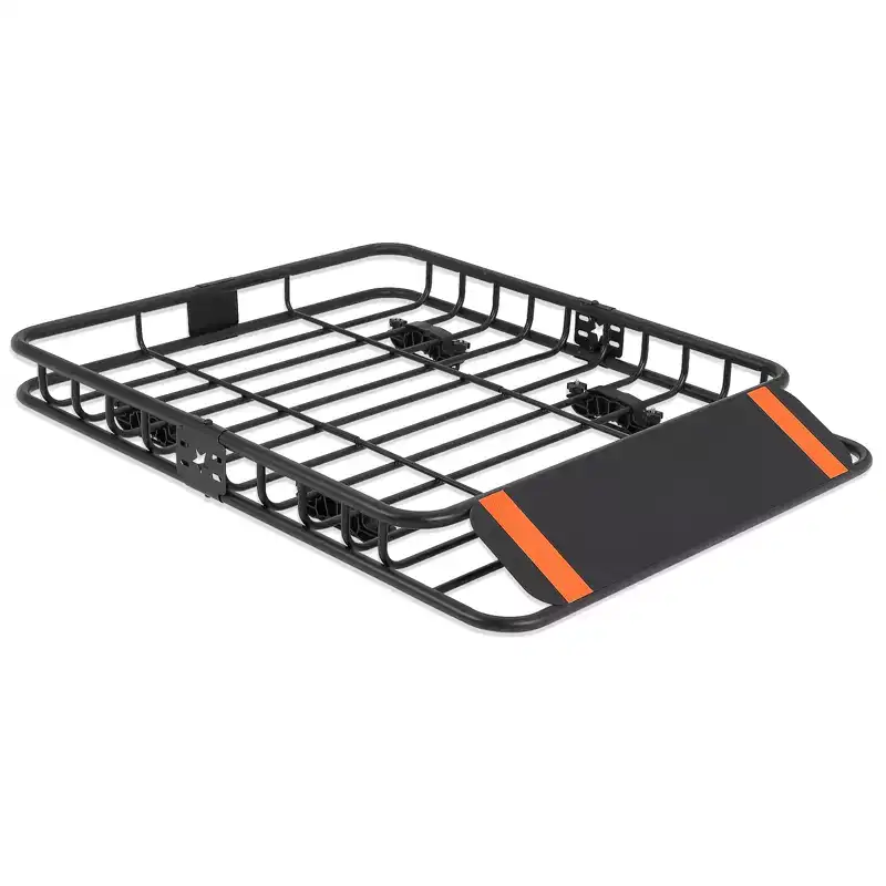 Steel Rooftop Cargo Basket  200 lb Capacity Roof Rack for SUV & Pickup Trucks, Car Top Luggage Holder
