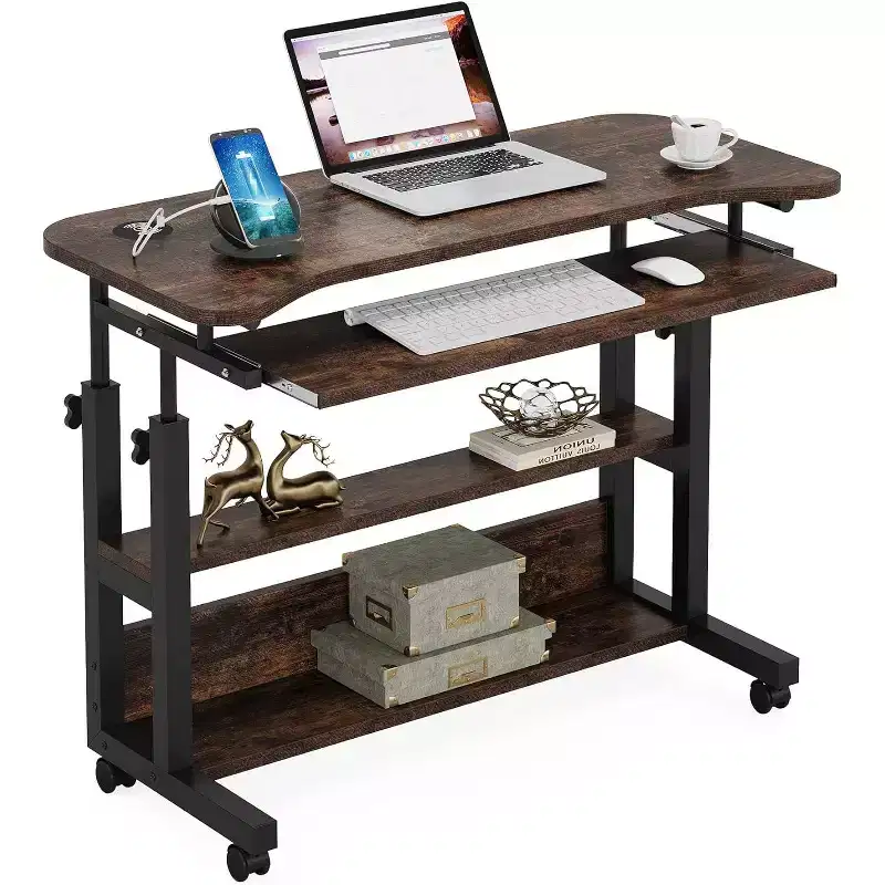 HeightAdjustable Portable Desk with Keyboard Tray