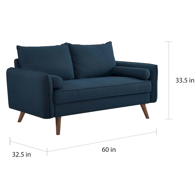 Carson Carrington Hedeby Upholstered Fabric Loveseat