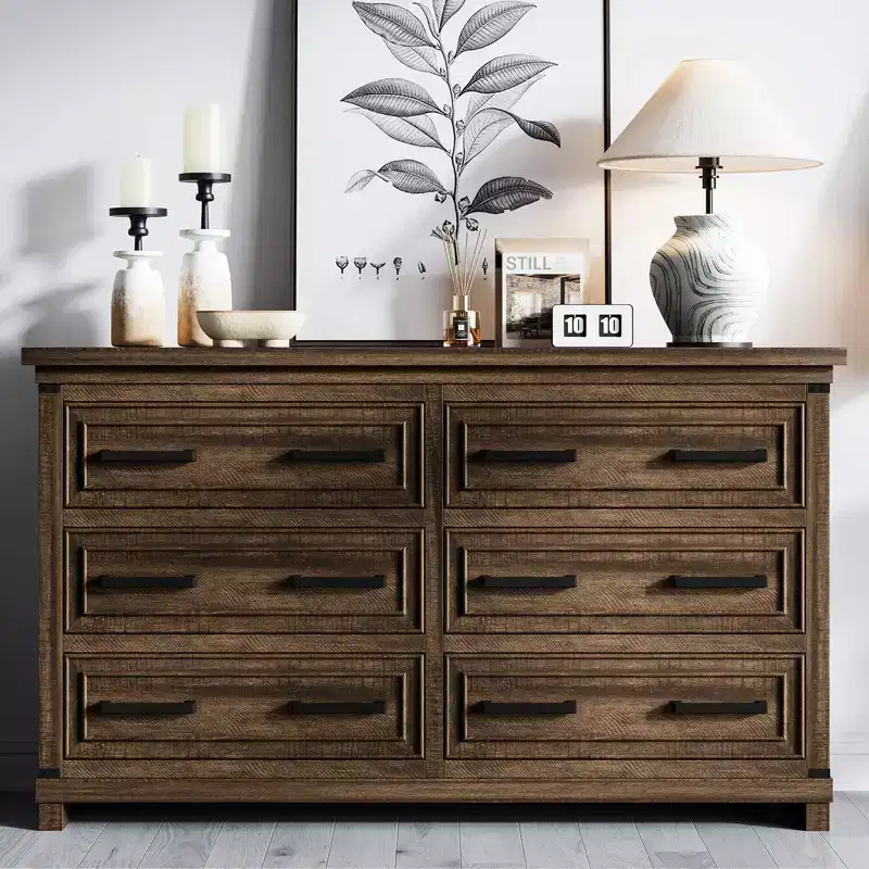Farmhouse 6-Drawer Dresser, 55