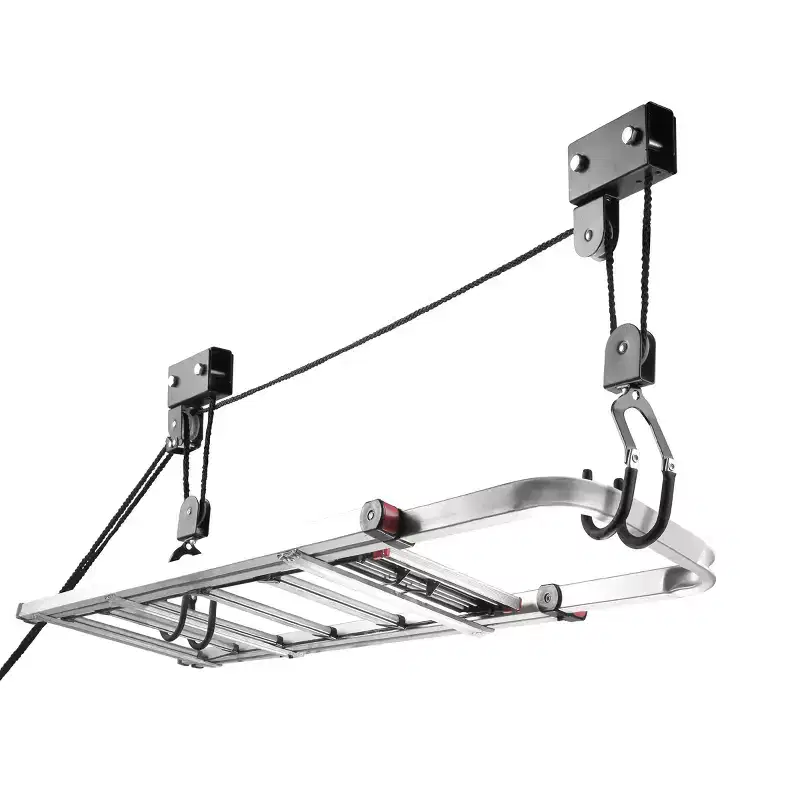 Kayak and Canoe Overhead Lift Hoist for Garage Storage with 125 lb Capacity