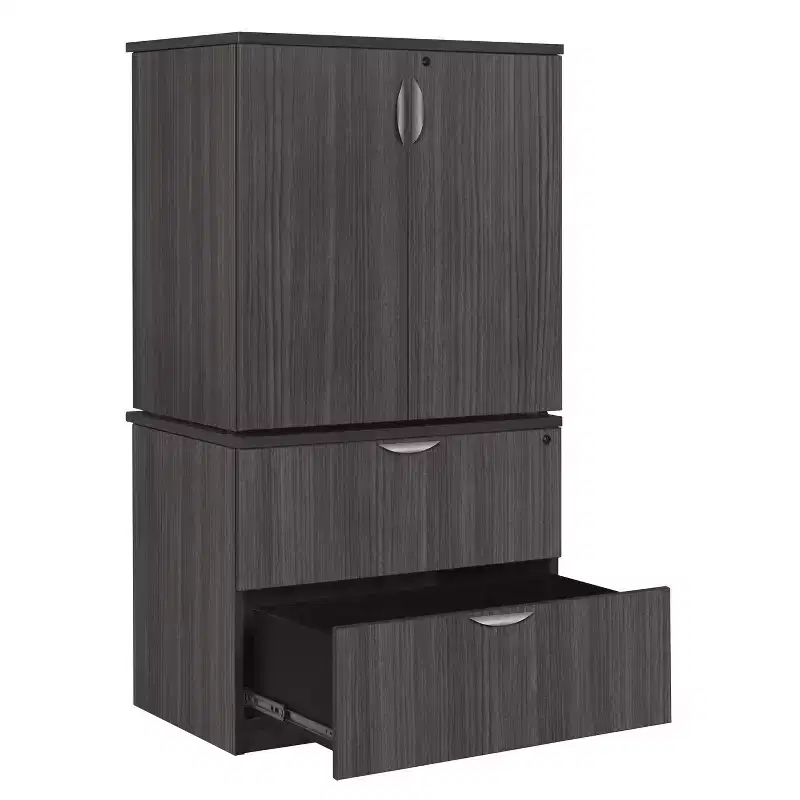 Legacy File with Stackable Storage Cabinet - Regency