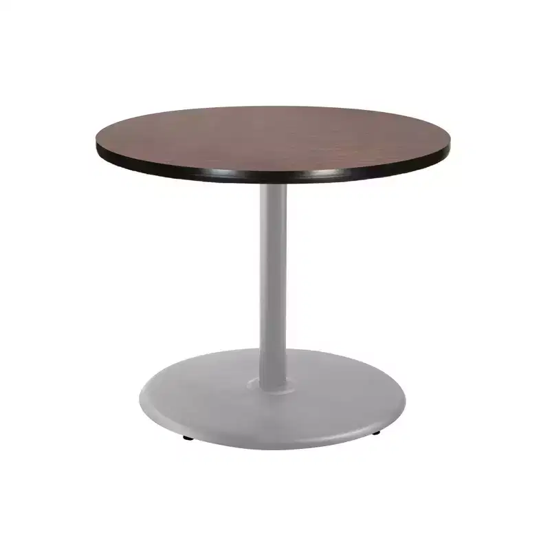 Hampden Furnishings 30" Bennet Collection Round Dining Table Gray/Mahogany