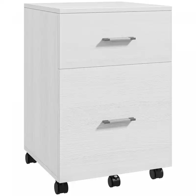Filing Cabinet For Letter Or A4 Files W/ 2 Drawers Casters