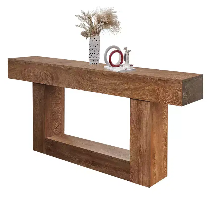 63 Long Console Table for Entryway - Farmhouse Sofa Table Behind Couch, Hallway & Living Room Table, Rustic Wood Entry Table for Foyer, Home Decor