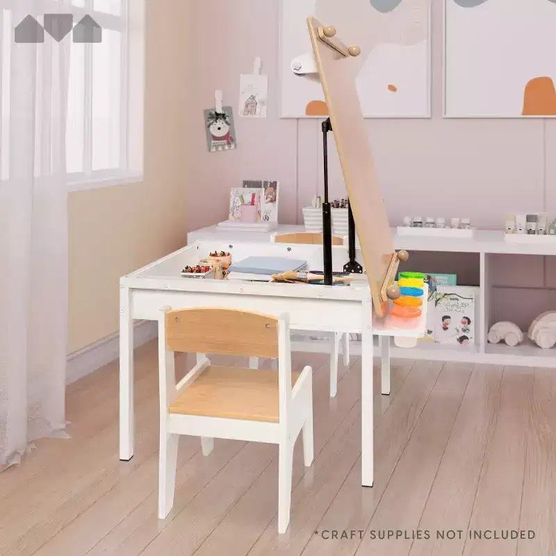 Milliard 2-in-1 Kids Art Table and Chair Set