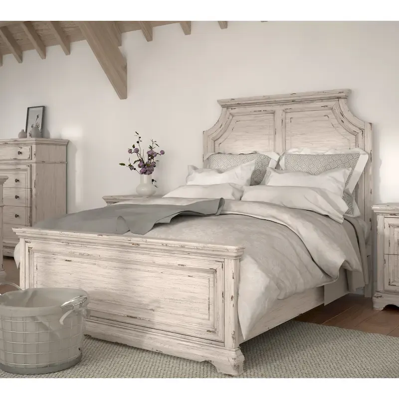 Palisade 5-Piece Antique White Bedroom Set