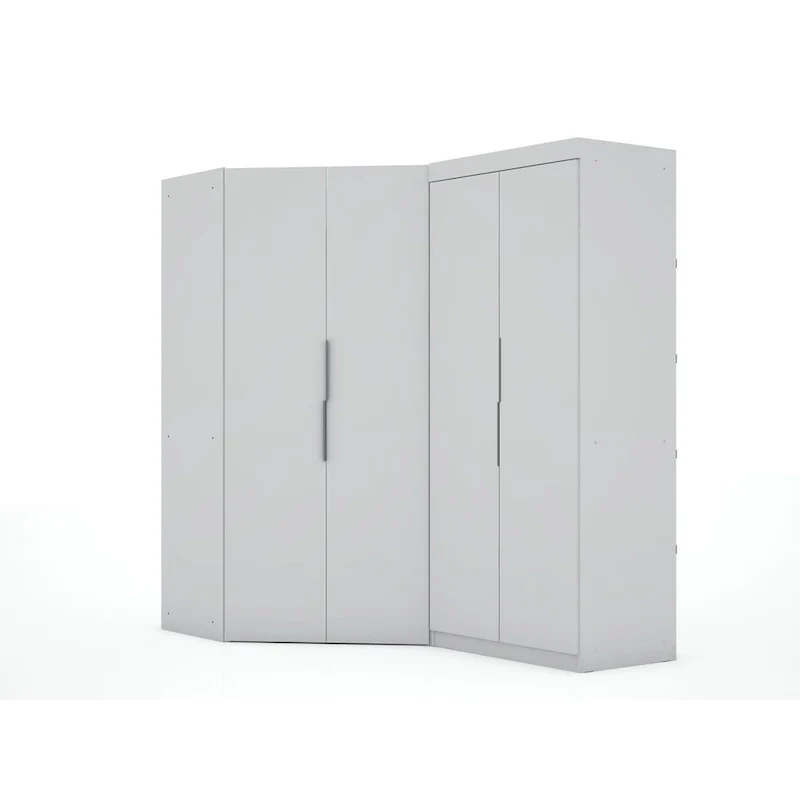 Mulberry 3.0 Sectional Modern Corner Wardrobe Closet Set of 2