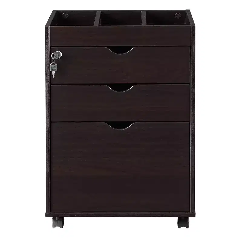 24/7 Shop At Home Nymik Lockable and Mobile File Cabinet