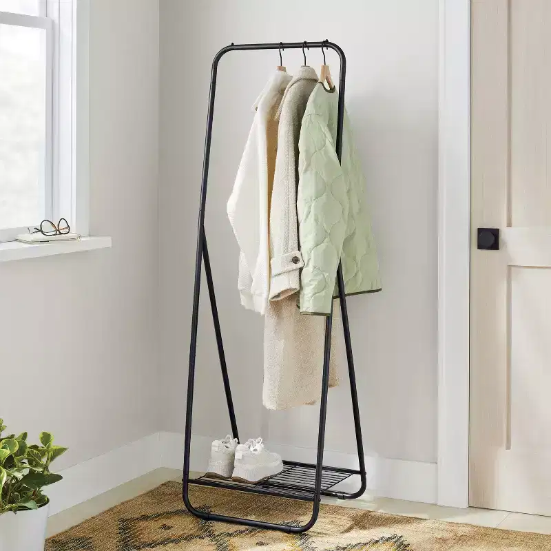 Narrow Clothing Rack with Shoe Shelf - Brightroom™