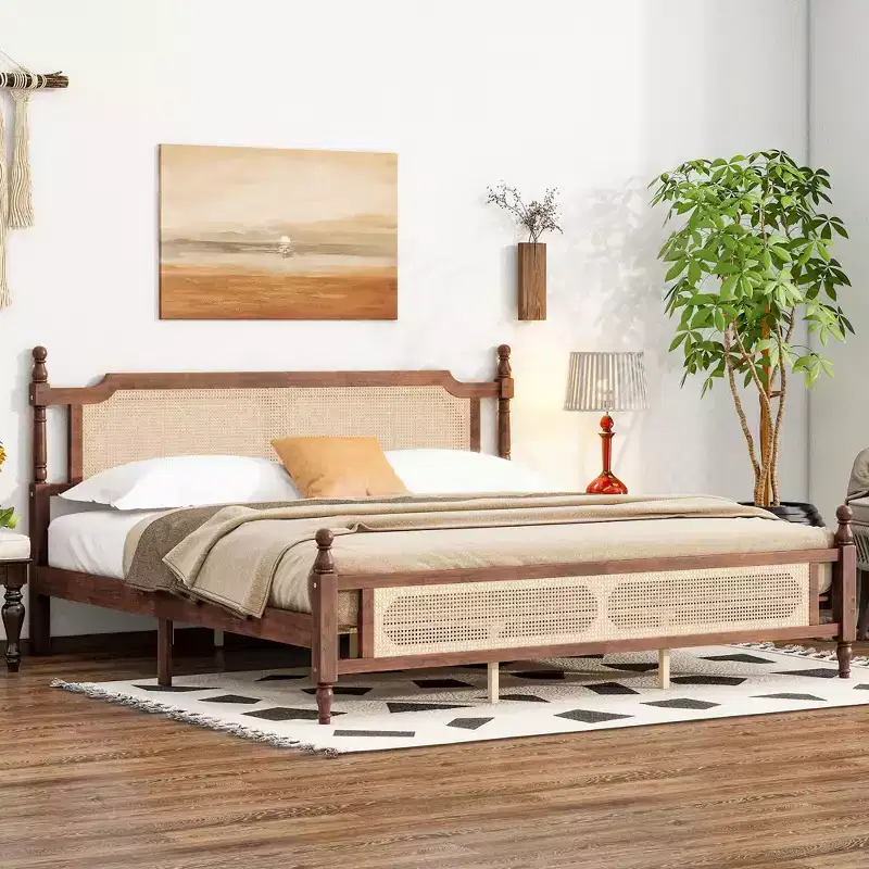 Full Loft Bed Frame with Under-Bed Desk, Space-Saving Heavy-Duty Metal Platform Bed