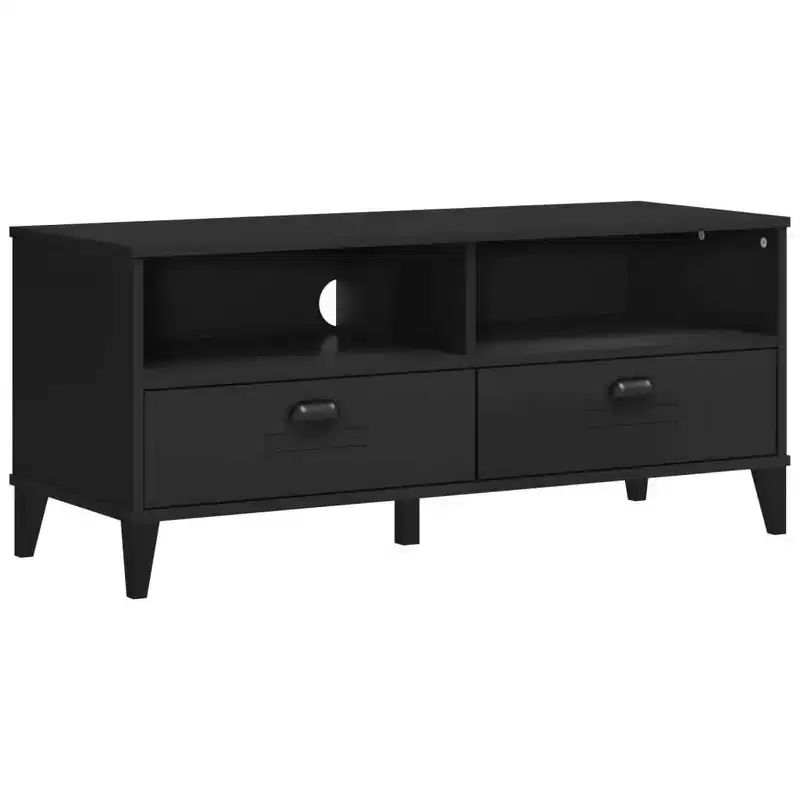 vidaXL TV Stand Storage Media Console Entertainment Center Solid Wood Pine