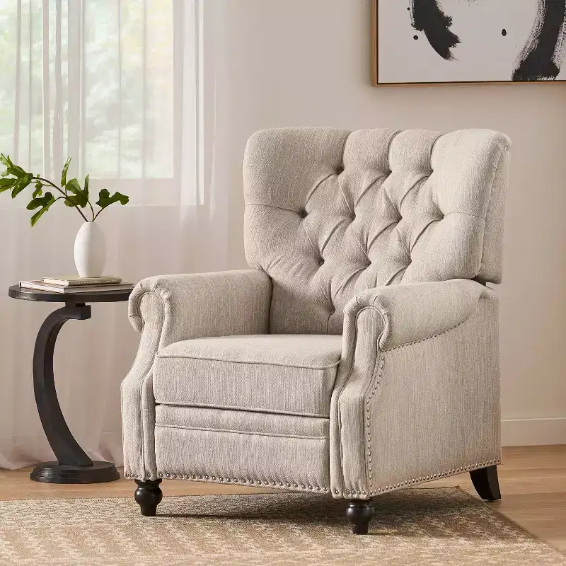 Callade Contemporary Tufted Recliner - Christopher Knight Home