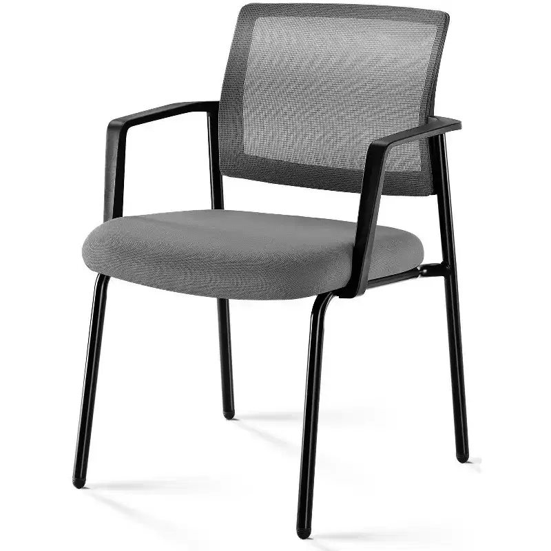 JIONJOY 24.4 in. Wide Mesh Back Stacking Arm Task Chair | Grey
