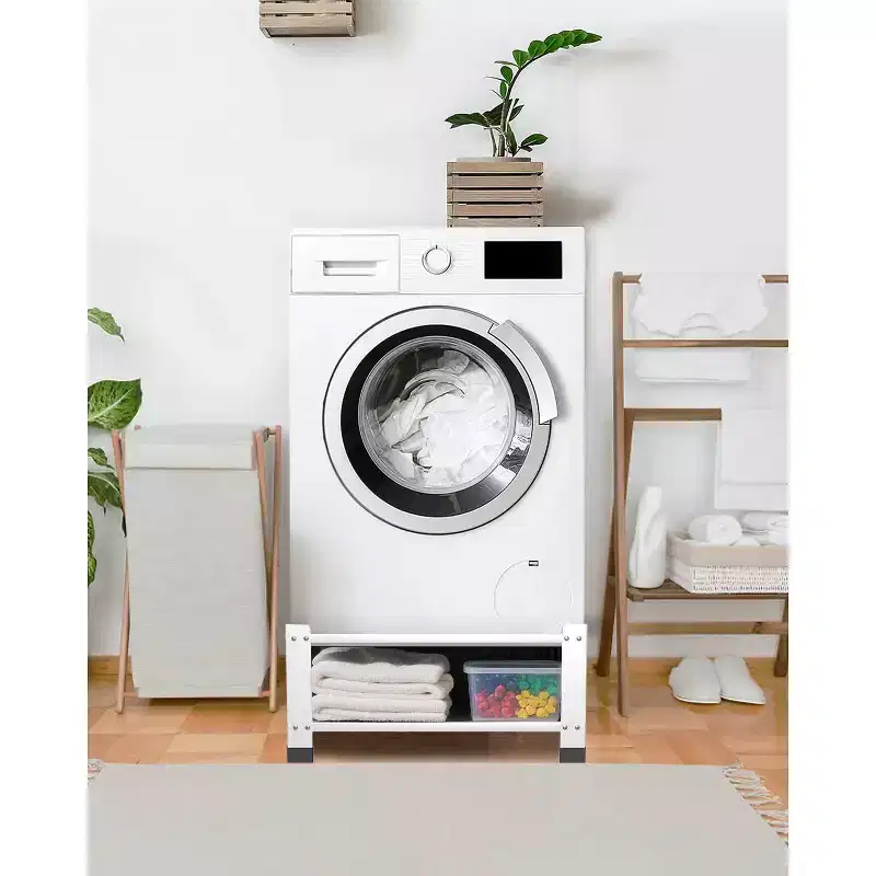 Laundry Pedestal with Storage Shelf for Washer, Heavy Duty Steel Universal Washing Machine Raiser,Washing Machine Base Stand 800lbs Capacity