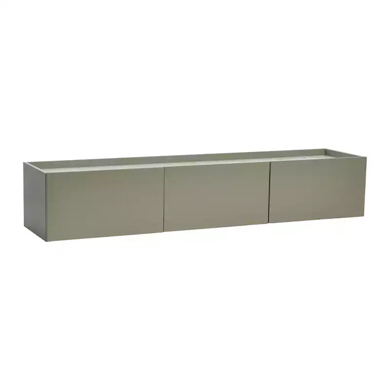 Storied Home Floating 3-Door Console Cabinet