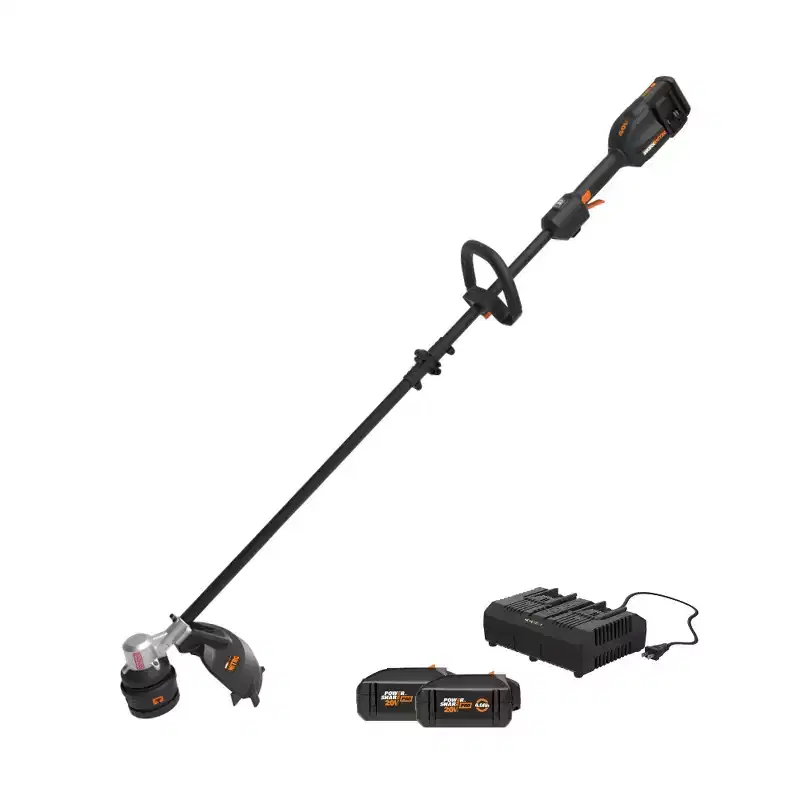 Worx WP195 40V Nitro Brushless Cordless 15 Grass and Weed String Trimmer and Edger With Battery and Charger