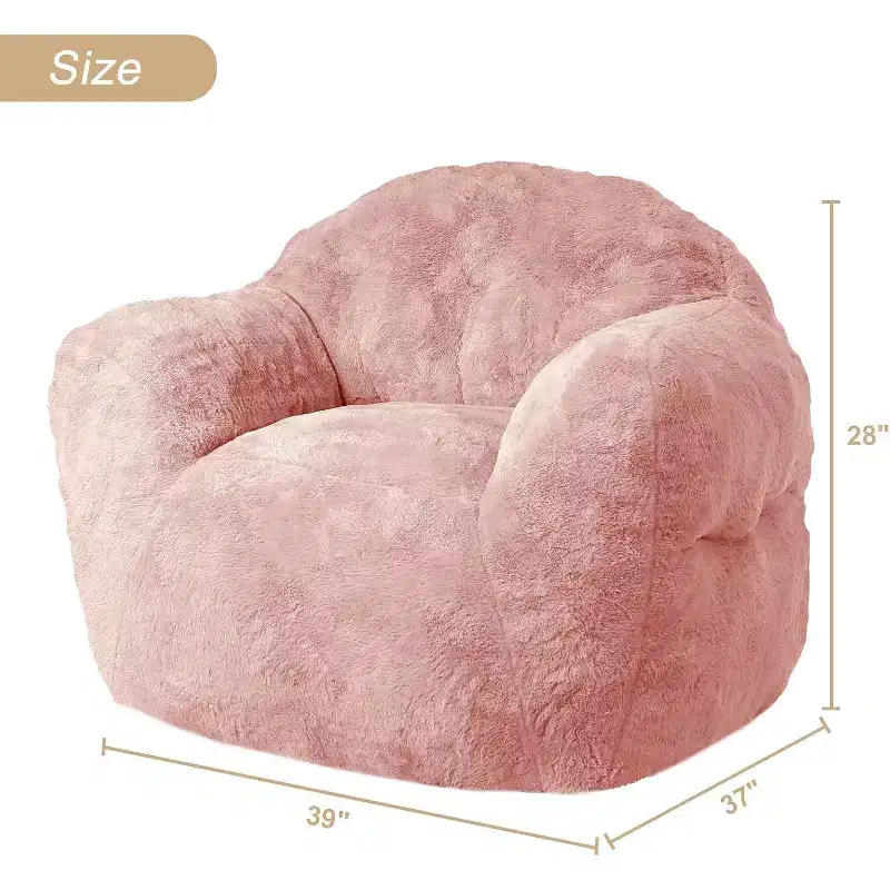 320GSM Polyester Accent Chair with High-Resilience Sponge Fill, Ultra Soft Lounge Chair for Living Room, Bedroom