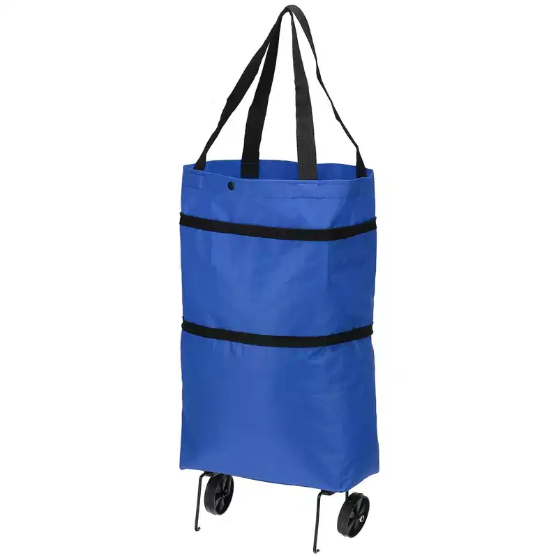 Waterproof Foldable Portable Shopping Bag with Wheels 13-18 Inch