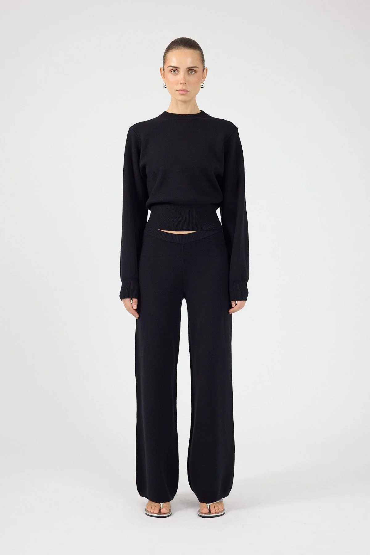 Knit Pants Black