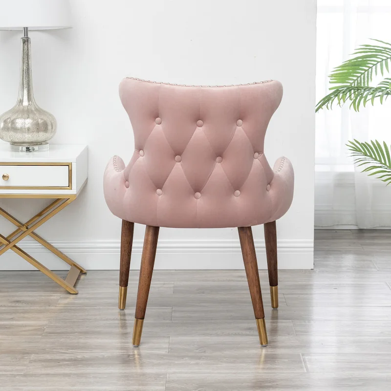 Roundhill Furniture Lindale Mid-century Modern Velvet Accent Chair