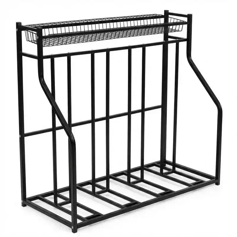 Garage Bike Rack, Bike Storage Rack, 4-Bike Stand, Bicycle Storage Rack for Indoor Organizer, Sporting Gear Storage Station
