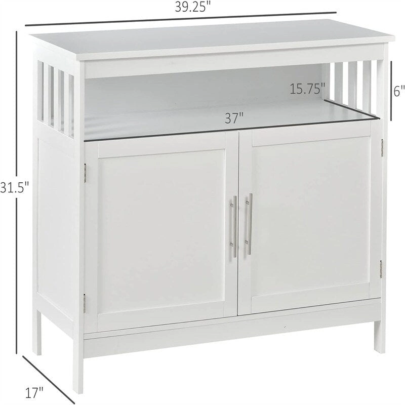 Sideboard Buffet Cabinet - 39.25D x 17W x 31.5H