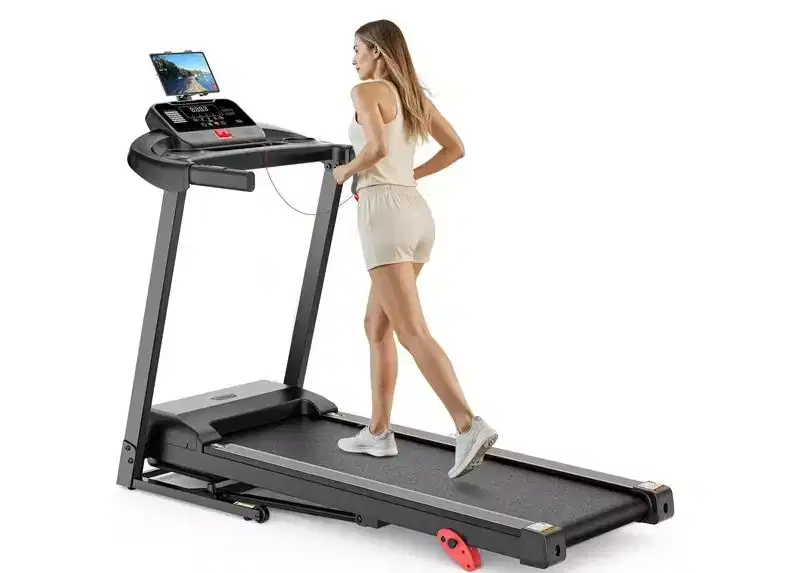 Folding Treadmill 2.75HP Quiet Motor 300 lbs Capacity 64 Preset Programs 3-Level Manual Incline Home Gym