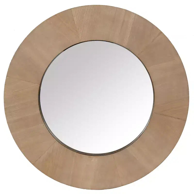 Netta Round Wood Mirror - CMI4002 - Safavieh Couture