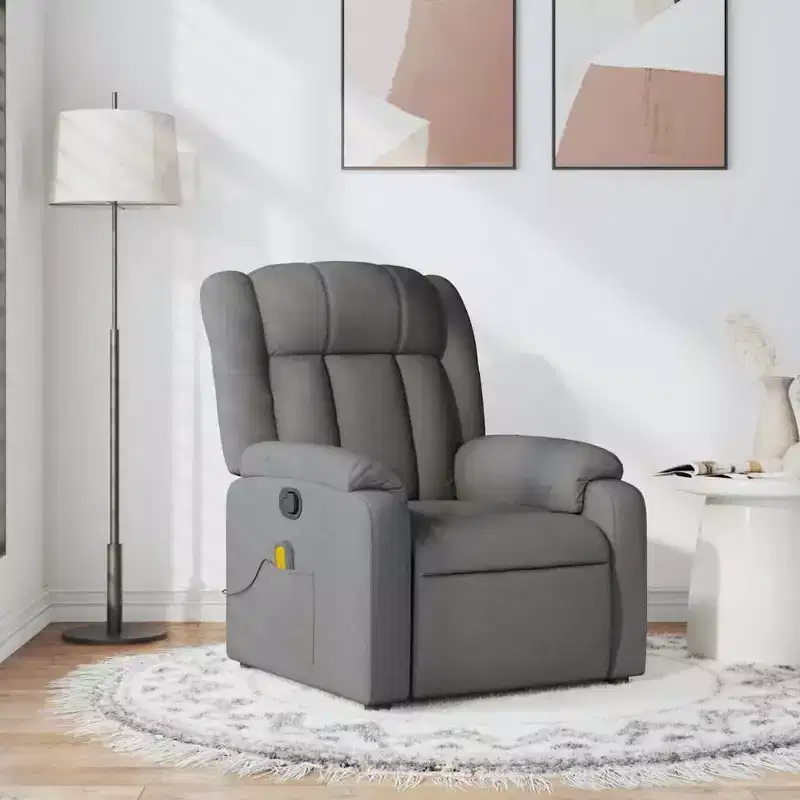 Massage Recliner Chair with Vibration & Adjustable Footrest