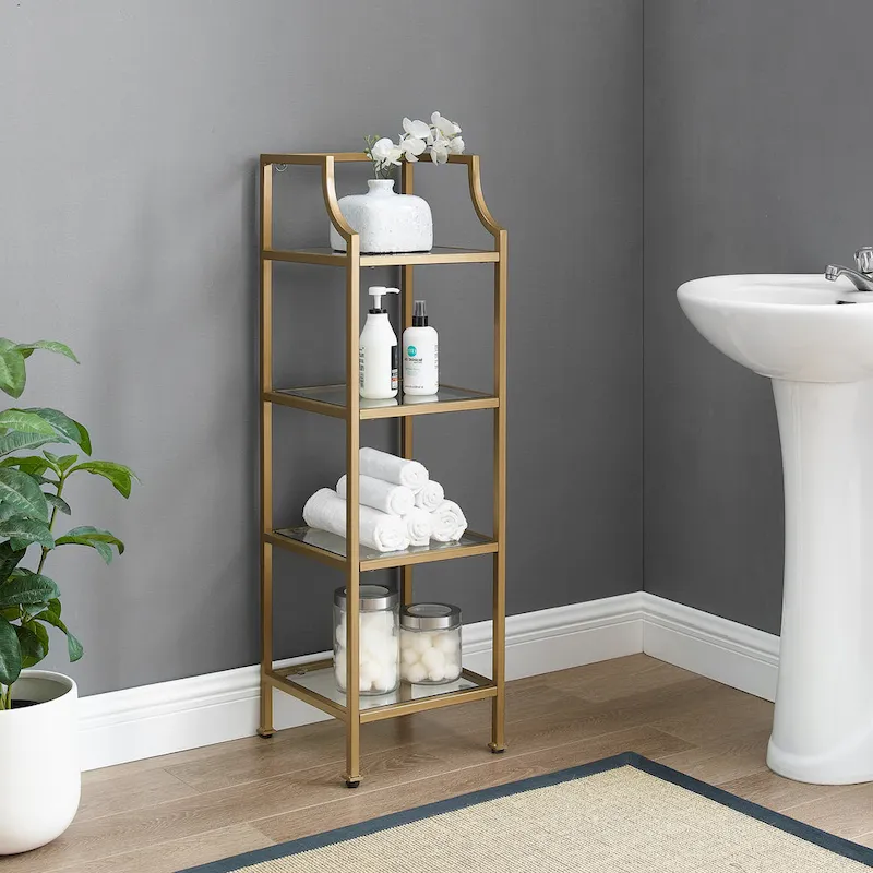 Crosley Aimee Short Etagere - 12.5W x 12.5D x 40H