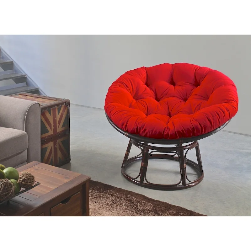 48-inch Solid Twill Papasan Cushion (Cushion Only)