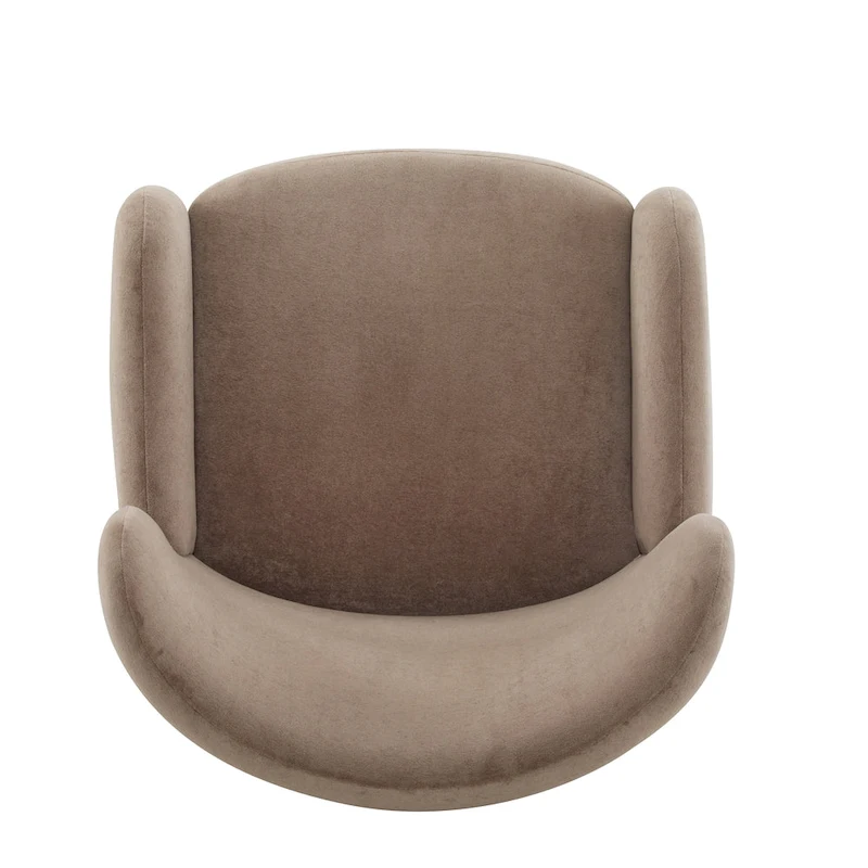 Christopher Knight Home - Parmelee Upholstered Wingback Club Chair with Plush Velvet and Solid Wood Legs