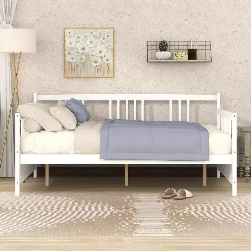 Solid Wood Daybed, Wooden Daybed Frame for Bedroom Living Room Bedroom