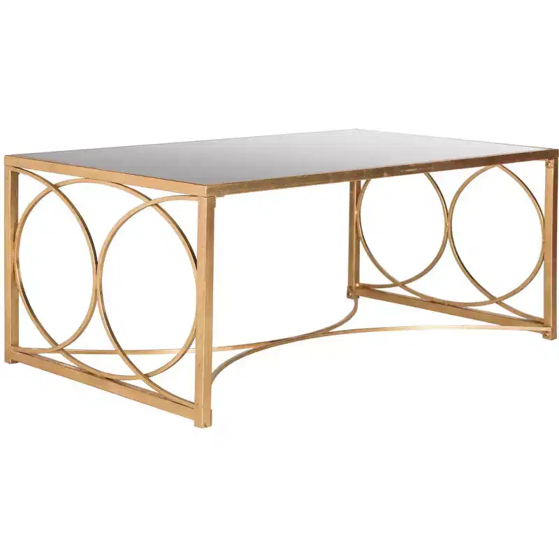 Melosa Coffee Table - Gold/Mirror - Safavieh