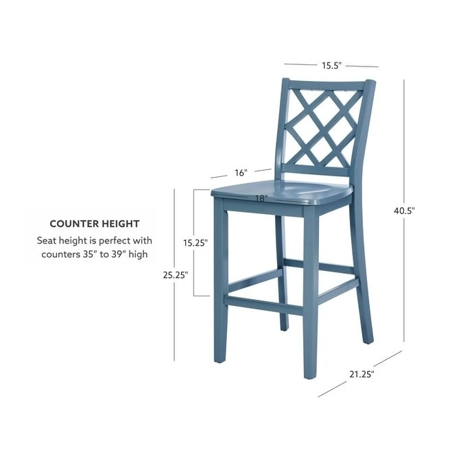 Catron Counter Height Solid Wood Dining Bar Stool