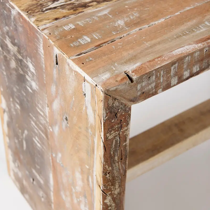 Solveig Light Brown Reclaimed Wood Bench - 47W x 13D x 18H