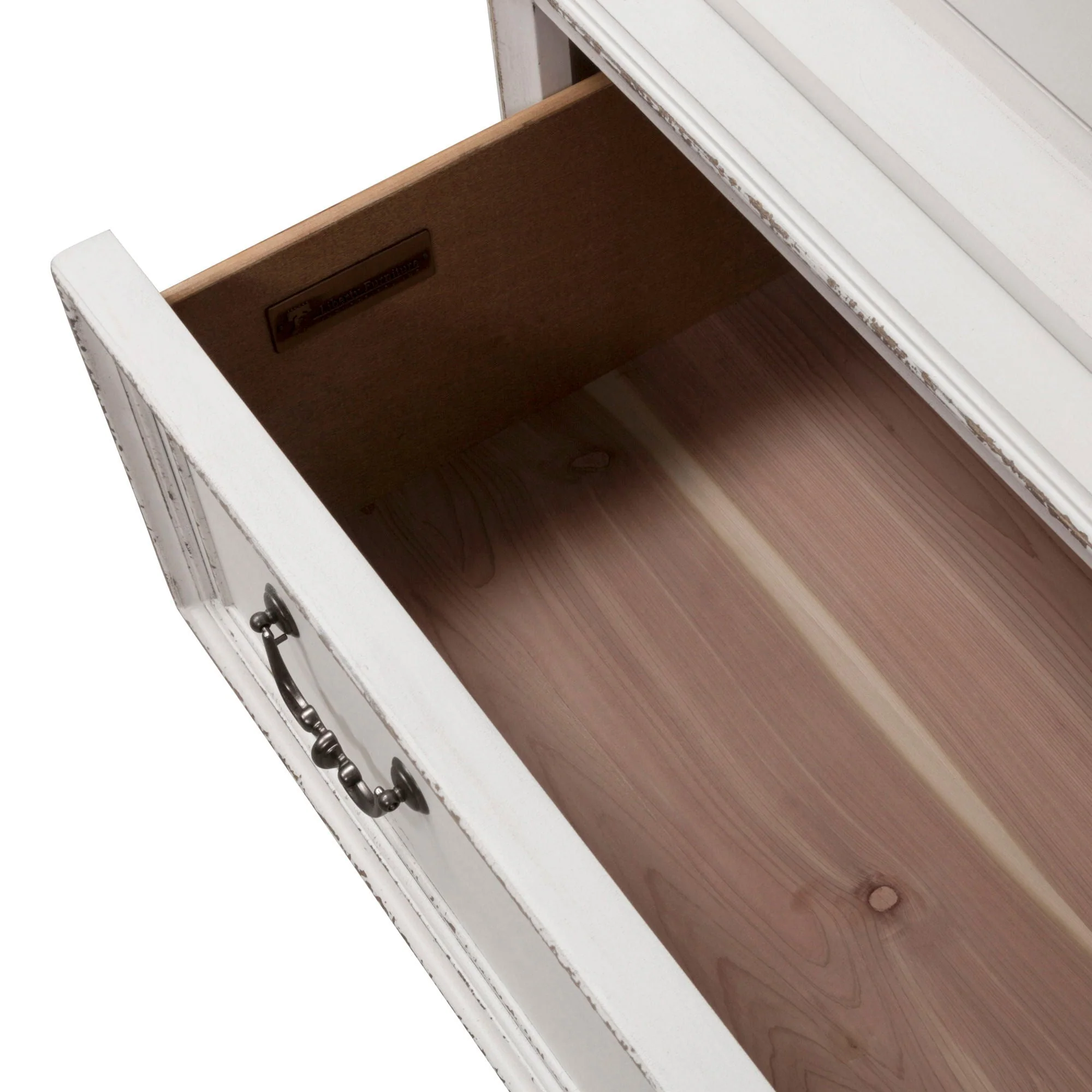 Armoire White product Features Full Extension Metal Side Guides French & English Dovetail