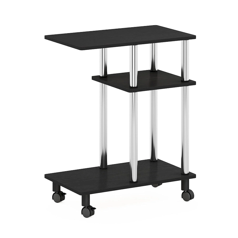Furinno Turn-N-Tube U Shape Sofa Side Table with Casters