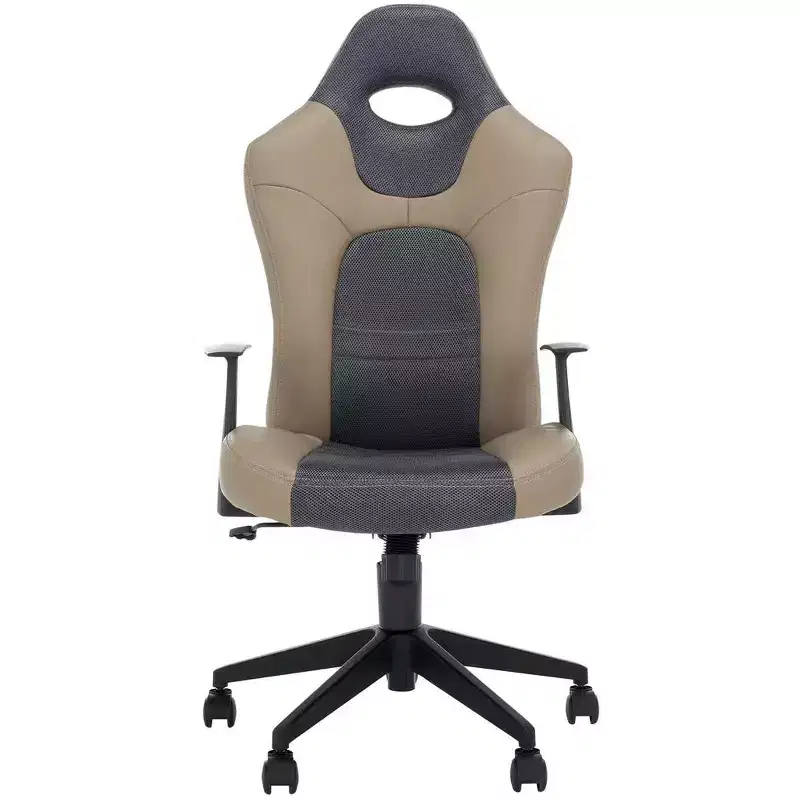 Belinda Swivel Desk Chair - Height Adjustable - FOX8503 - Black/Grey - Safavieh