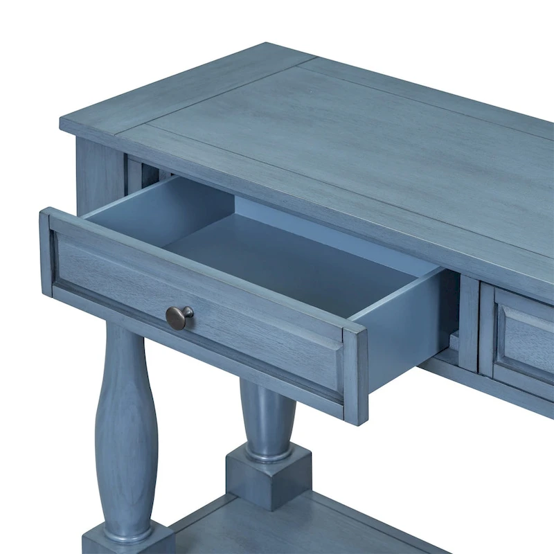 Merax 64 Long Extra-thick Console Table with Drawers and Shelf