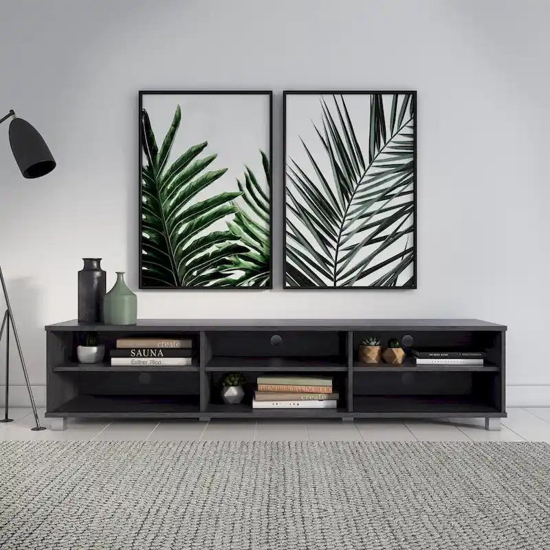 Hollywood Low Profile Modern TV Stand, for TV's up to 85