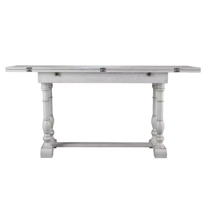 Edenderry Farmhouse Folding Trestle Console to Dining Table - White - SEI