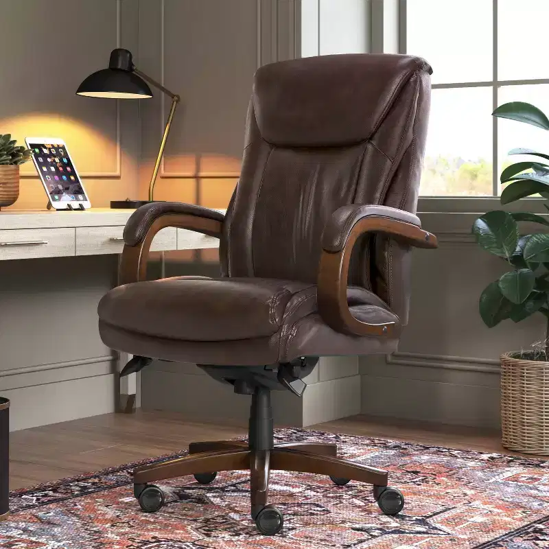 Big & Tall Executive Office Chair in Coffee