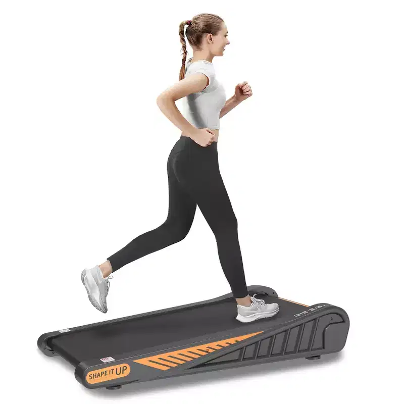 Whisen Walking Pad Under Desk Treadmill Machine Home Exercise with Incline for Small Space - Black