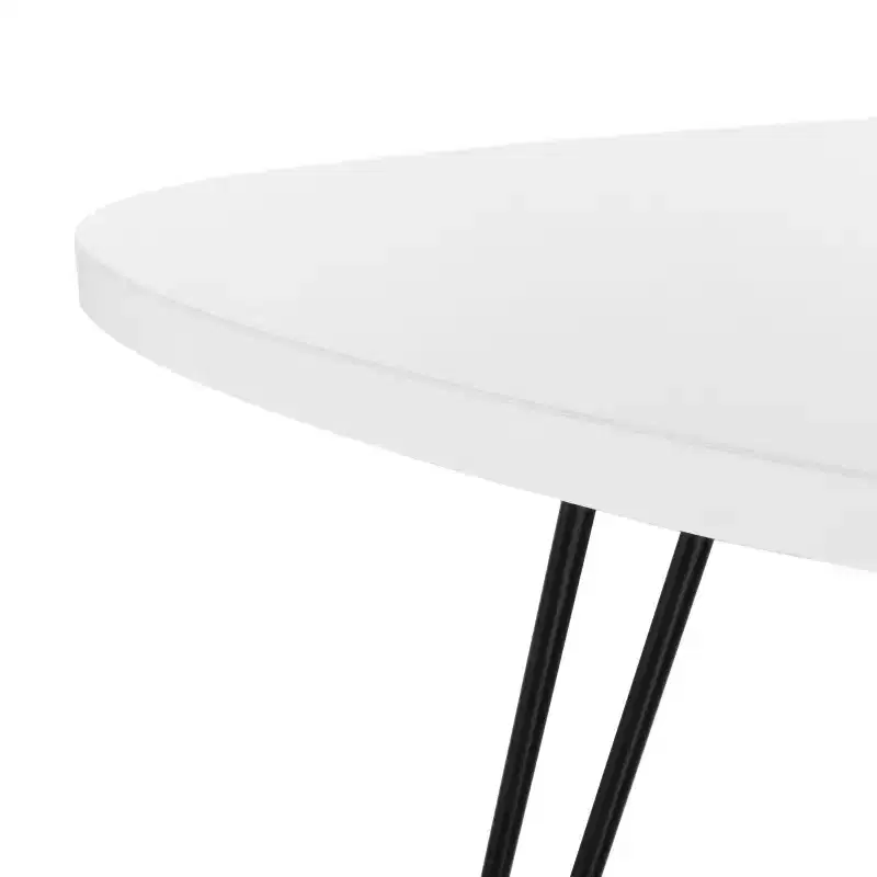 Wynton End Table – White/Black