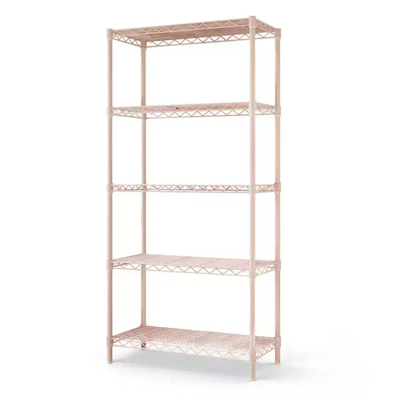 5 Tier Storage Rack Wire Shelving Unit Storage Shelves Black